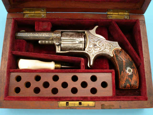 Fine Engraved and Cased Harrington & Richardson Single Action Revolver
