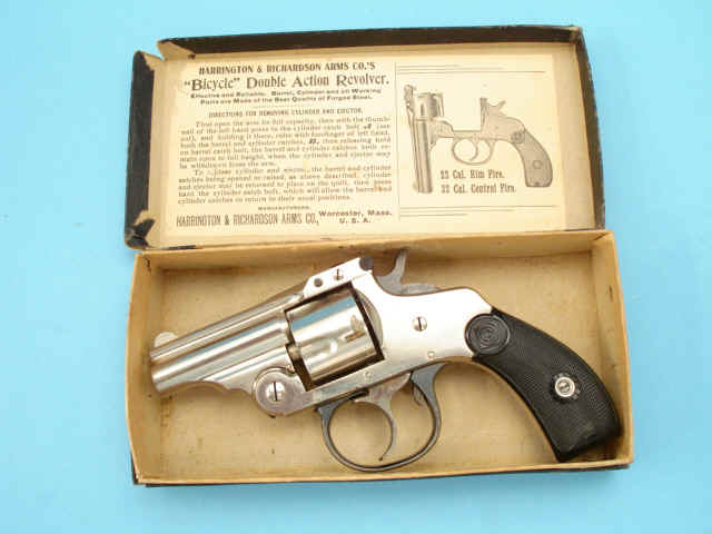 *Fine and Rare Boxed Harrington & Richardson Automatic Ejector "Bicycle" Revolver, with 2-inch Barrel