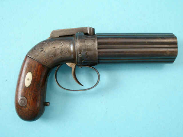 Allen & Thurber Norwich Pepperbox  with 1837 Patent Date and Quick Drop Grip Profile