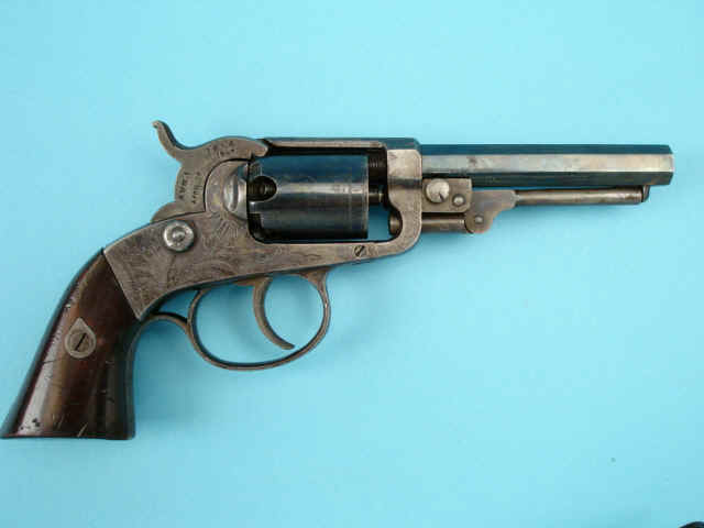 Rare Third Model Josiah Ellis Double Action Pocket Model Revolver