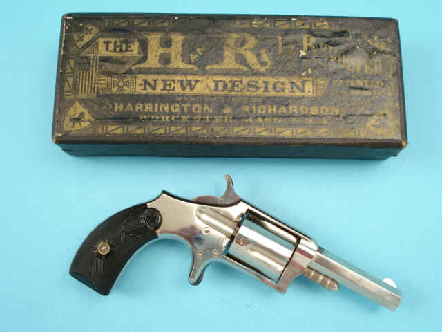 Scarce and Excellent Boxed Harrington & Richardson New Design Saw-Handle Frame Revolver