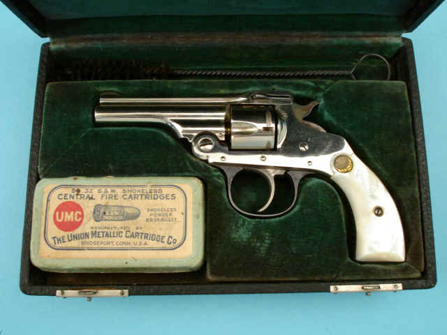 Rare and Excellent Cased Hopkins & Allen Safety Police Double Action Revolver