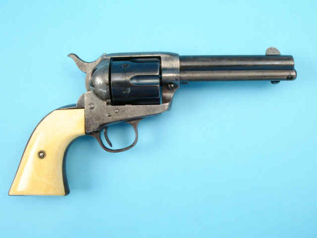 *Colt Single Action Army Revolver, with Two-Piece Ivory Grips
