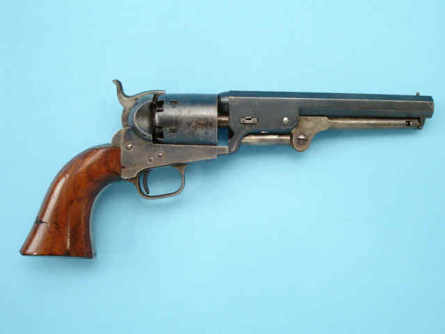 Fine and Rare Colt Model 1851 Navy Revolver with 6-Inch Factory Barrel