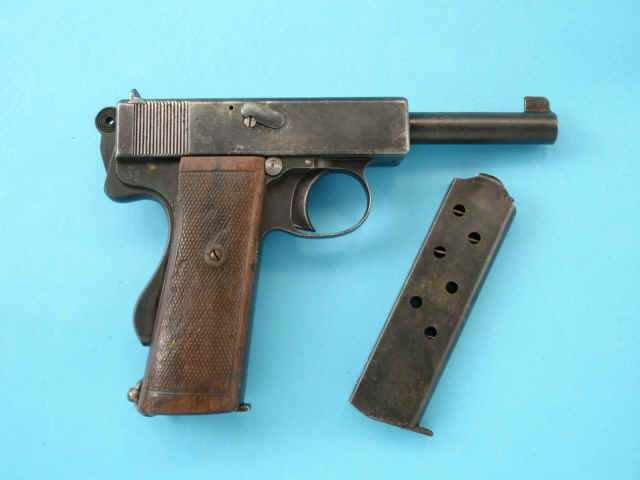 *Rare Webley & Scott Mk. I Navy Issue Semi-Automatic Pistol with Extra Magazine