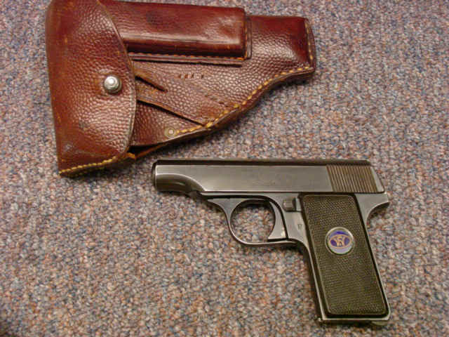 *Walther Model 8 Semi-Auto Pistol, with Leather Holster