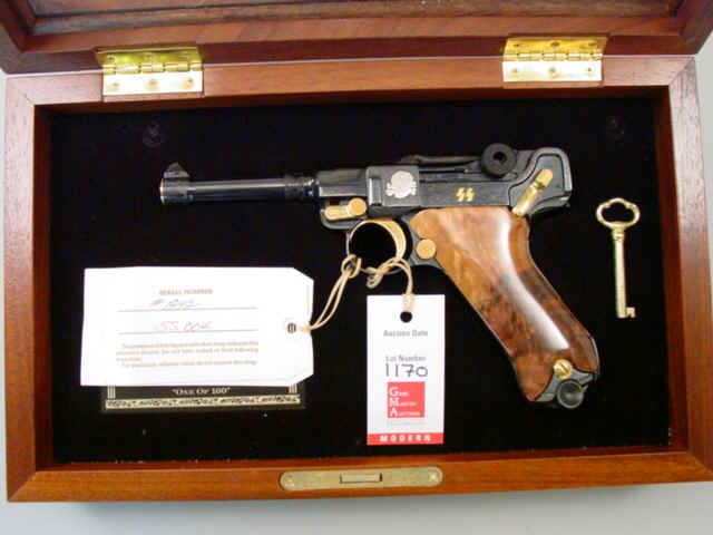 *Cased American Historical Foundation Trophy Edition Waffen SS Luger Commerative Semi-Automatic Pistol