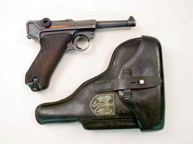 *German Code byf41 P-08 Luger Parabellum Semi-Automatic Pistol with Holster