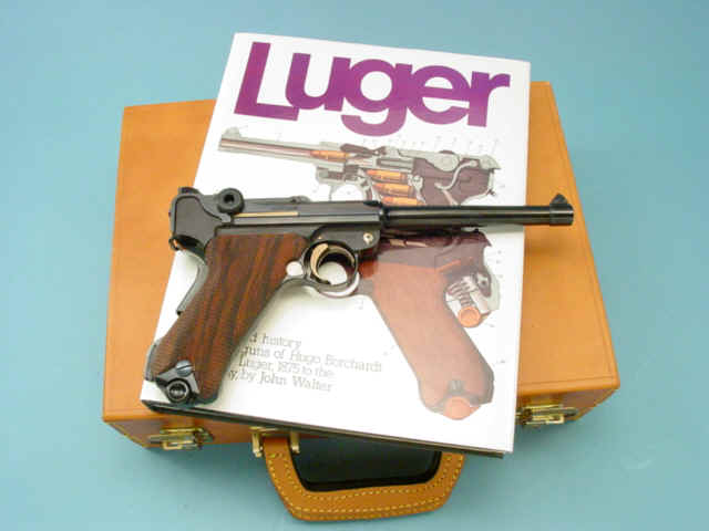 ***Scarce 75 Year Kaiserliche Marine Commemorative Luger Pistol by Mauser, in Leather Case