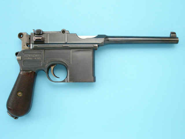 *Mauser C-96 Broomhandle Semi-Automatic Pistol. SERIAL NO. 61087.