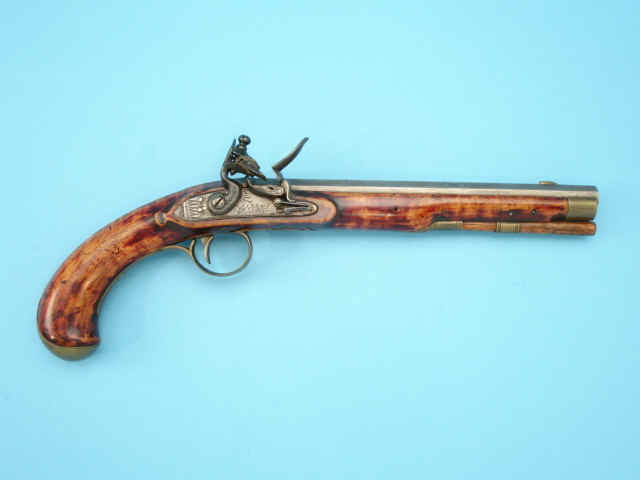 Fine and Elegant Kentucky Flintlock Pistol by C. Bird & Co. Philadelphia, c. 1800