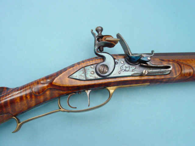 Replica Flintlock Kentucky Rifle by John G. Zimmerman