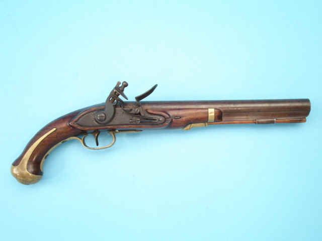 U.S. Martially Marked Harpers Ferry Model 1805 Flintlock Pistol, Serial Number 462, Dated 1807