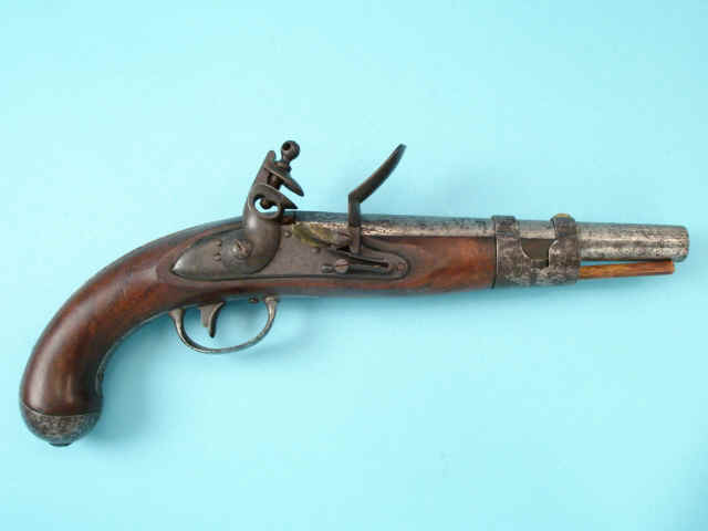 U.S. Martially Marked Model 1813 Flintlock Pistol by Simeon North